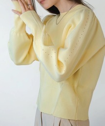 Bab（バブ）の「スウェットライクウエスト切替ニットトップス（ニット/セーター）」