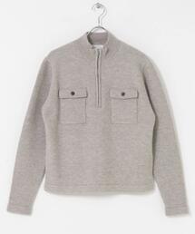 SENSE OF PLACE by URBAN RESEARCH（センスオブプレイスバイアーバンリサーチ）の「『洗濯可』ダブルポケットハーフジップニット（ニット/セーター）」