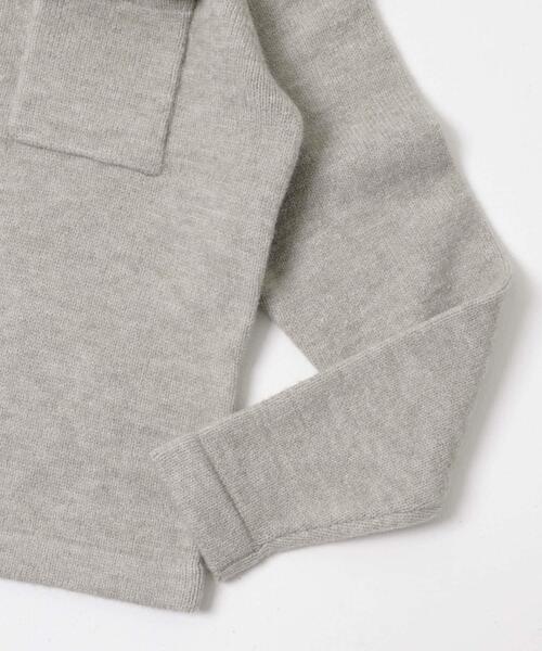 SENSE OF PLACE by URBAN RESEARCH(センスオブプレイスバイアーバンリサーチ)の「『洗濯可』ダブルポケットハーフジップニット(ニット/セーター・メンズ・ブラック/グレー・LARGE/MEDIUM)」の8枚目の写真