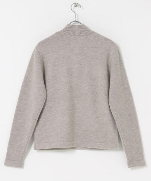 SENSE OF PLACE by URBAN RESEARCH(センスオブプレイスバイアーバンリサーチ)の「『洗濯可』ダブルポケットハーフジップニット(ニット/セーター・メンズ・ブラック/グレー・LARGE/MEDIUM)」の9枚目の写真