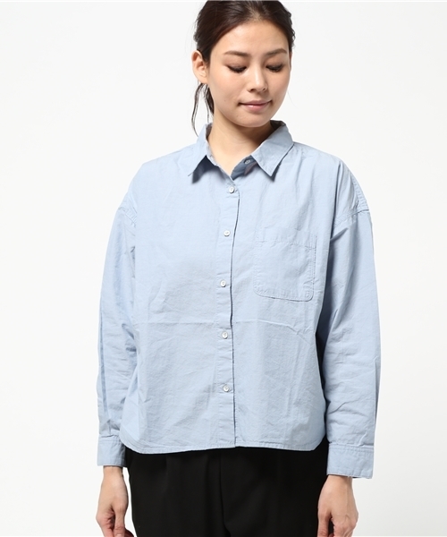 OUTLET（アウトレット）の「【Discoat Parisien】シャンブレーレギュラーSH（シャツ/ブラウス・レディース・サックスブルー・LARGE/MEDIUM）」の5枚目の写真
