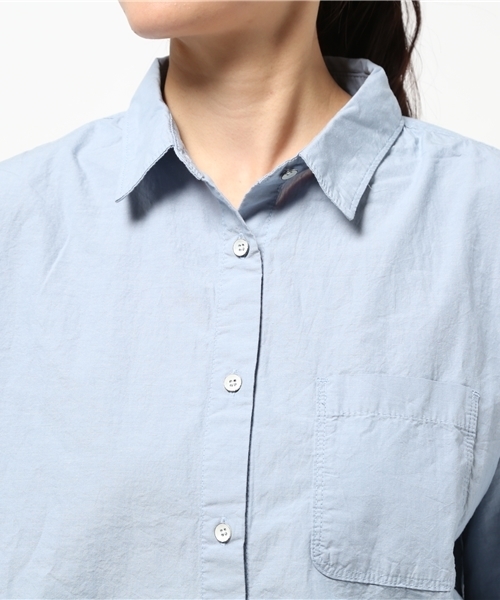 OUTLET（アウトレット）の「【Discoat Parisien】シャンブレーレギュラーSH（シャツ/ブラウス・レディース・サックスブルー・LARGE/MEDIUM）」の8枚目の写真