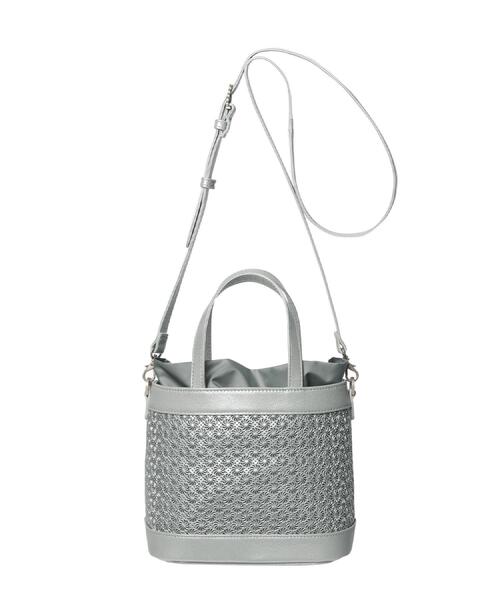 HIROKO HAYASHI（ヒロコハヤシ）の「GIRASOLE（ジラソーレ）2wayショルダーバッグ（ショルダーバッグ・レディース・シルバー/ブラック系・00）」の6枚目の写真