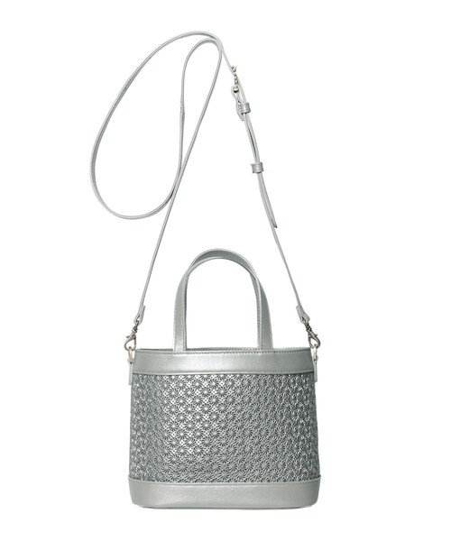 HIROKO HAYASHI（ヒロコハヤシ）の「GIRASOLE（ジラソーレ）2wayショルダーバッグ（ショルダーバッグ・レディース・シルバー/ブラック系・00）」の7枚目の写真