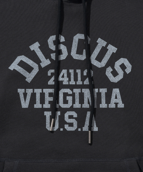 DISCUS ATHLETIC(ディスカス アスレチック)の「ヘビーウェイトレギュラーフィットナンバーフードパーカーウォッシュドブラック(パーカー・レディース・その他・LARGE/MEDIUM/X-LARGE)」の7枚目の写真