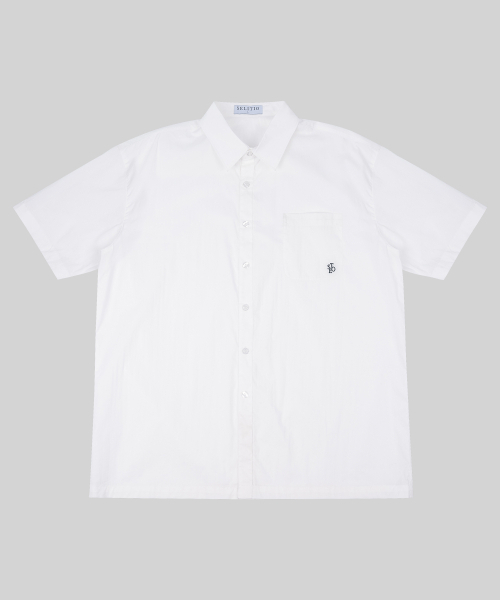 SELITIO(セレティオ)の「ポケットロゴハーフシャツホワイト(シャツ/ブラウス・メンズ・ホワイト・MEDIUM/LARGE/X-LARGE)」の6枚目の写真