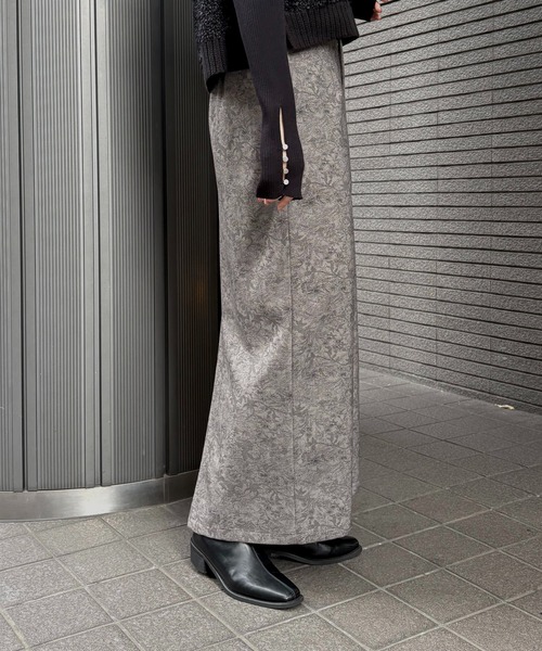 &g'aime(アンジェム)の「【&g'aime 】花柄タイトスカート Floral Tight Skirt(スカート・レディース・グレー/ブラック・FREE)」の20枚目の写真