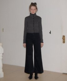 SALON DE YOHN（サロンドヨーン）の「Corduroy Wide Pants_ Black（その他パンツ）」
