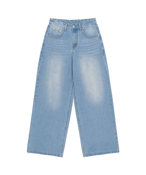 AMESWORLDWIDE（アメスワールドワイド）の「OVERFIT STITCH DENIM PANTS LIGHT BLUE（デニムパンツ・レディース・その他・SMALL/MEDIUM/LARGE）」の10枚目の写真