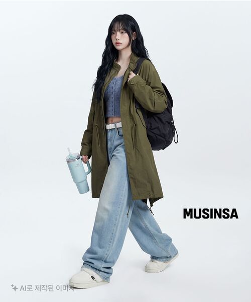 AMESWORLDWIDE（アメスワールドワイド）の「OVERFIT STITCH DENIM PANTS LIGHT BLUE（デニムパンツ・レディース・その他・SMALL/MEDIUM/LARGE）」の12枚目の写真