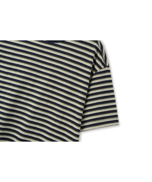 BASEMOMENT（ベースモーメント）の「ストライプボーダーTネイビー（Tシャツ/カットソー・メンズ・その他・MEDIUM/X-LARGE/LARGE）」の5枚目の写真