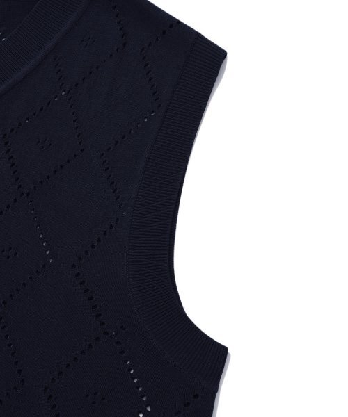 COVERNAT(カバーナット)の「アーガイルスカシニットベストネイビー(ニット/セーター・レディース・その他・MEDIUM/LARGE)」の4枚目の写真