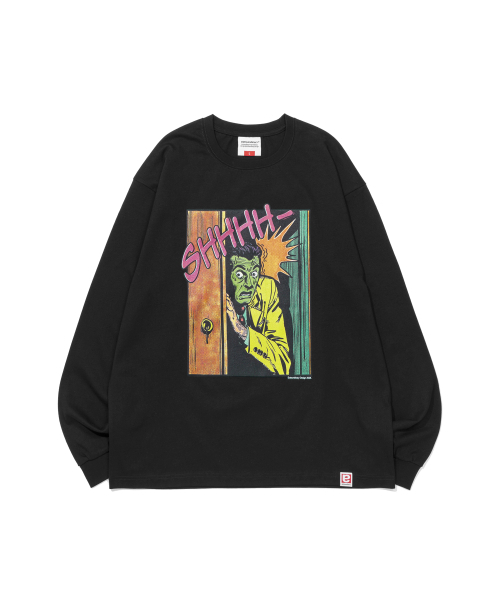 EXTRAORDINARY（エクストラオーディナリー）の「SHHH LONG SLEEVE BLACK（Tシャツ/カットソー・メンズ・その他・X-LARGE/LARGE/MEDIUM）」の3枚目の写真