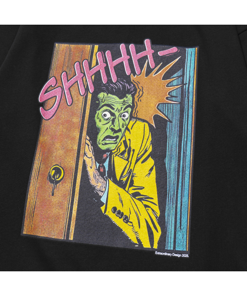 EXTRAORDINARY（エクストラオーディナリー）の「SHHH LONG SLEEVE BLACK（Tシャツ/カットソー・メンズ・その他・X-LARGE/LARGE/MEDIUM）」の6枚目の写真