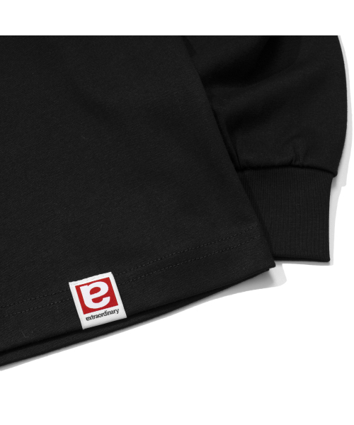 EXTRAORDINARY（エクストラオーディナリー）の「SHHH LONG SLEEVE BLACK（Tシャツ/カットソー・メンズ・その他・X-LARGE/LARGE/MEDIUM）」の2枚目の写真