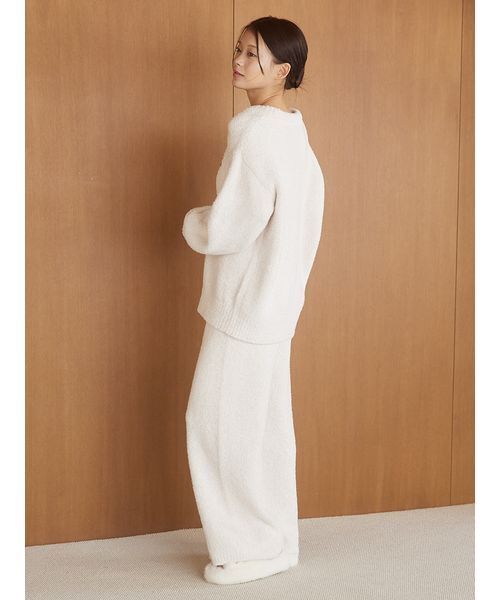 セール】メランジロゴ刺繍ロングパンツ（ルームウェア/パジャマ