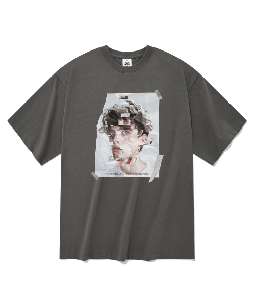 RADINEO(ラディネオ)の「フェイス 半袖Tシャツ グレー(Tシャツ/カットソー・メンズ・その他・LARGE/MEDIUM/SMALL/X-LARGE)」の1枚目の写真