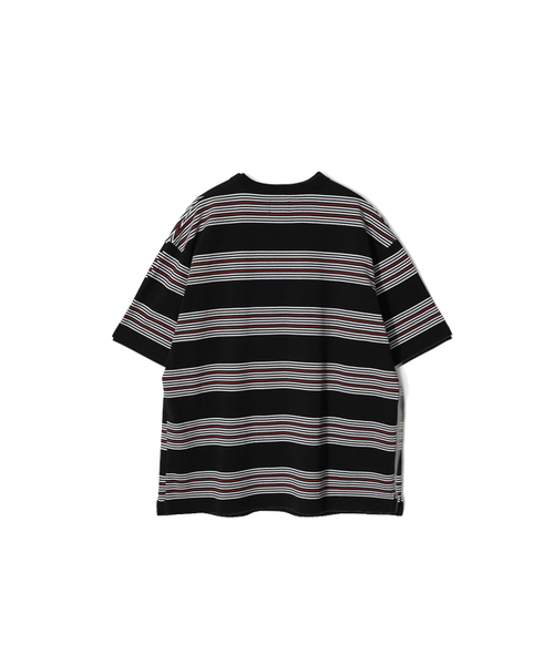 HORLISUN(ホーリーサン)の「パウエル ショート マルチストライプ Tシャツ レンガ(Tシャツ/カットソー・レディース・その他・SMALL/MEDIUM/LARGE)」の2枚目の写真