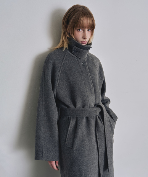 COSTUME O’CLOCK(コスチュームオクロック)の「ベルト付きバルマカンロングコートダークグレーCOWCT001DGRAY(チェスターコート・レディース・その他・SMALL/MEDIUM)」の13枚目の写真