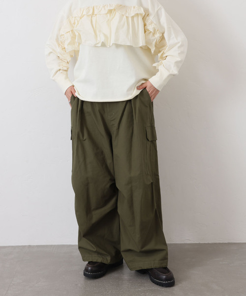 JOURNAL STANDARD LUXE ワークパンツ カーキ JOURNAL STANDARD LUXE（ジャーナルスタンダード ラックス） パンツ