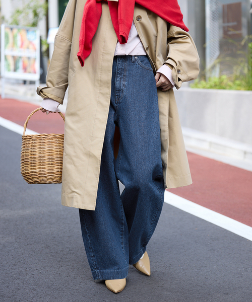 SLOBE IENA(スローブイエナ)の「LE DENIM カーブバギーデニムパンツ(デニムパンツ・レディース・ブルー系その他/ホワイト・36/38)」の21枚目の写真