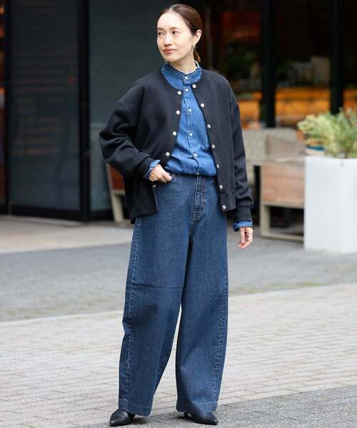 SLOBE IENA LE DENIM カーブバギーデニム LE DENIM カーブバギーデニムパンツ（デニムパンツ）｜SLOBE IENA