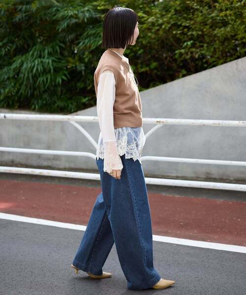 LE DENIM カーブバギーデニムパンツ（デニムパンツ）｜SLOBE IENA