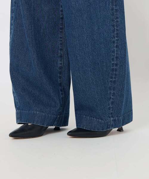 SLOBE IENA（スローブイエナ）の「LE DENIM カーブバギーデニムパンツ（デニムパンツ・レディース・ブルー系その他/ホワイト・36/38）」の11枚目の写真