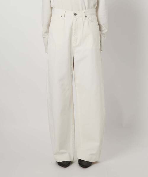 SLOBE IENA（スローブイエナ）の「LE DENIM カーブバギーデニムパンツ（デニムパンツ・レディース・ブルー系その他/ホワイト・36/38）」の6枚目の写真