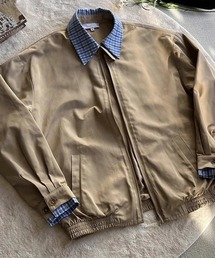 Ressaca（レサーカ）の「オーバーサイズチェック柄切替ブルゾン（ブルゾン）」