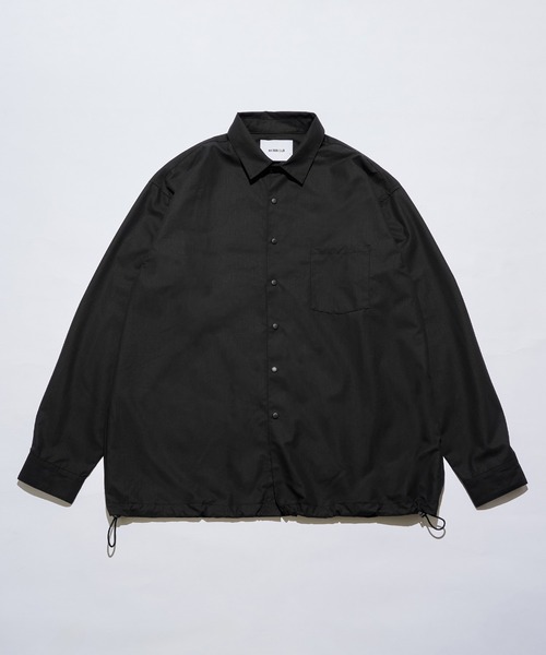 MAISON CLUB(メゾンクラブ)の「【MAISON CLUB】Polyester Nylon Coach Shirt Jacket KKP/ ポリエステルナイロンコーチジャケット(ブルゾン・メンズ・ブラック/グレー/ホワイト・M/L)」の3枚目の写真