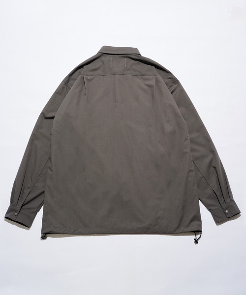 MAISON CLUB(メゾンクラブ)の「【MAISON CLUB】Polyester Nylon Coach Shirt Jacket KKP/ ポリエステルナイロンコーチジャケット(ブルゾン・メンズ・ブラック/グレー/ホワイト・M/L)」の11枚目の写真