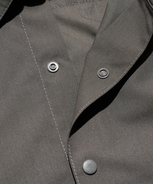 MAISON CLUB(メゾンクラブ)の「【MAISON CLUB】Polyester Nylon Coach Shirt Jacket KKP/ ポリエステルナイロンコーチジャケット(ブルゾン・メンズ・ブラック/グレー/ホワイト・M/L)」の9枚目の写真