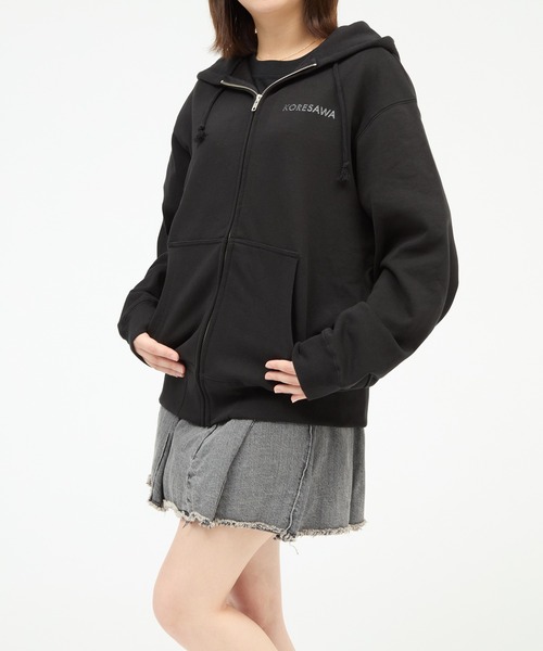 ZOZO（ゾゾ）の「コレサワ BLACK COLLECTION by ZOZOTOWN　れ子ちゃんラメジップアップフーディ（パーカー・レディース・ブラック・LL/L/M）」の8枚目の写真