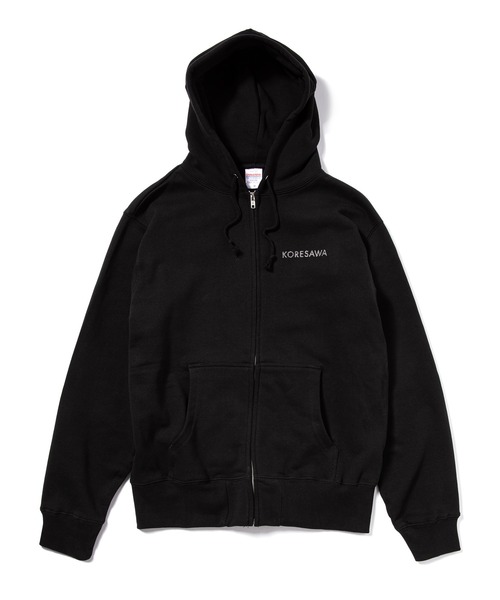 ZOZO（ゾゾ）の「コレサワ BLACK COLLECTION by ZOZOTOWN　れ子ちゃんラメジップアップフーディ（パーカー・レディース・ブラック・LL/L/M）」の2枚目の写真