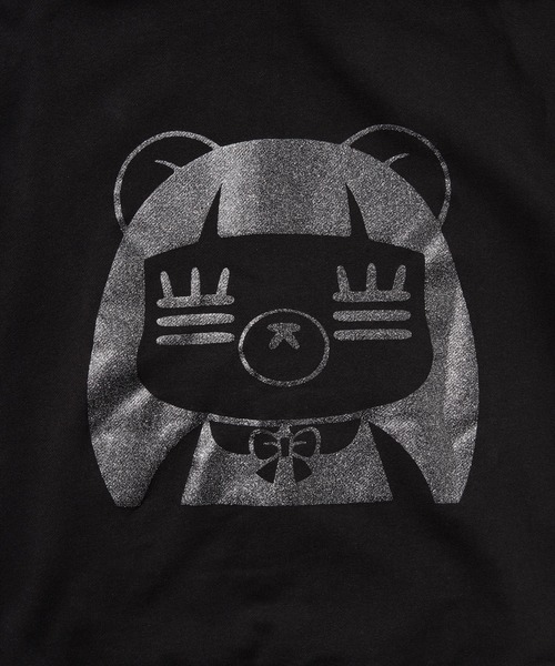 ZOZO（ゾゾ）の「コレサワ BLACK COLLECTION by ZOZOTOWN　れ子ちゃんラメジップアップフーディ（パーカー・レディース・ブラック・LL/L/M）」の3枚目の写真