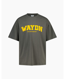 WAYDN（ウェイドゥン）の「Rounding Logo Overfit Short Sleeve Khaki（Tシャツ/カットソー）」