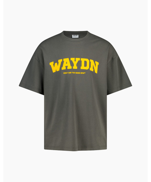 WAYDN(ウェイドゥン)の「ラウンディングロゴオーバーサイズ半袖カーキ(Tシャツ/カットソー・メンズ・その他・SMALL/X-LARGE/XX-LARGE/LARGE/MEDIUM)」の1枚目の写真