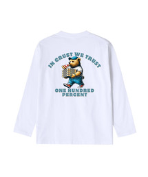 OHPxGOODD4 ピザラバー ベーシック 長袖Tシャツ