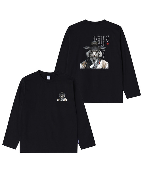 OHP(ワンハンドレッドパーセント)の「OHPxHARMONIA ヤンバンベーシック長袖Tシャツ6(Tシャツ/カットソー・メンズ・ホワイト/ブラック・L/2XL/XL/M)」の2枚目の写真