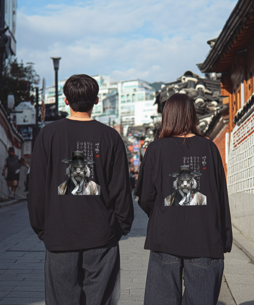 OHP(ワンハンドレッドパーセント)の「OHPxHARMONIA ヤンバンベーシック長袖Tシャツ6(Tシャツ/カットソー・メンズ・ホワイト/ブラック・L/2XL/XL/M)」の6枚目の写真