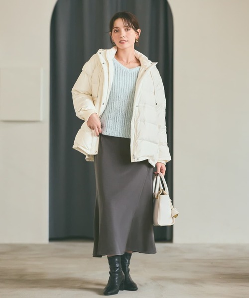 KAWADA FEATHER/撥水】4ポケットダウン 【低身長・小柄女性】（ダウン