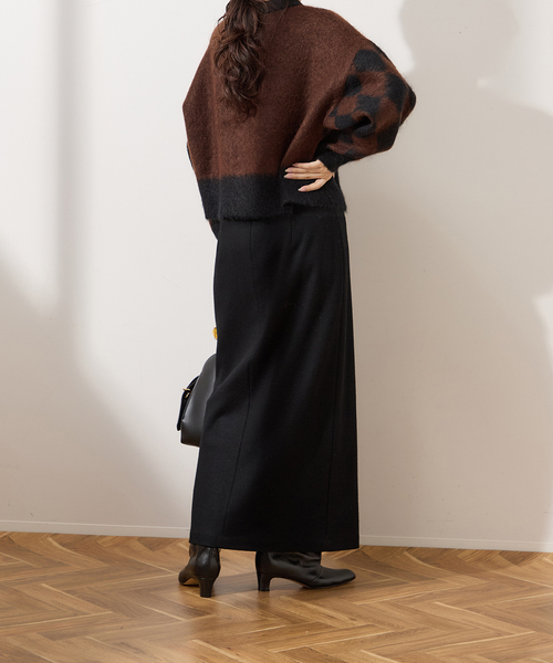 journal standard L'essage（ジャーナルスタンダードレサージュ）の「《追加2》LUMINARY ウールスカート（スカート・レディース・ブラック/グリーン・36/38）」の21枚目の写真