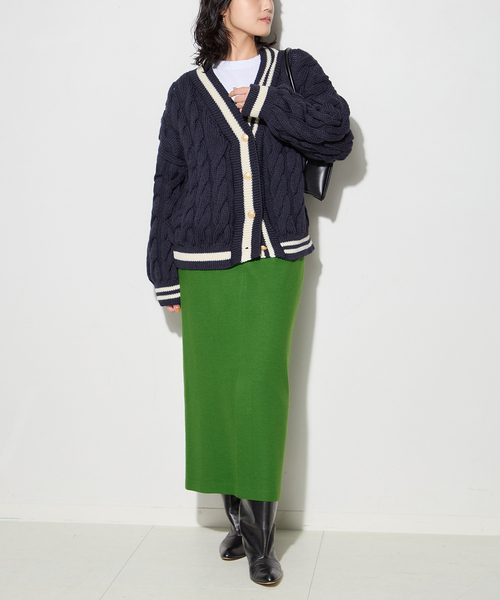 journal standard L'essage（ジャーナルスタンダードレサージュ）の「《追加2》LUMINARY ウールスカート（スカート・レディース・ブラック/グリーン・36/38）」の3枚目の写真