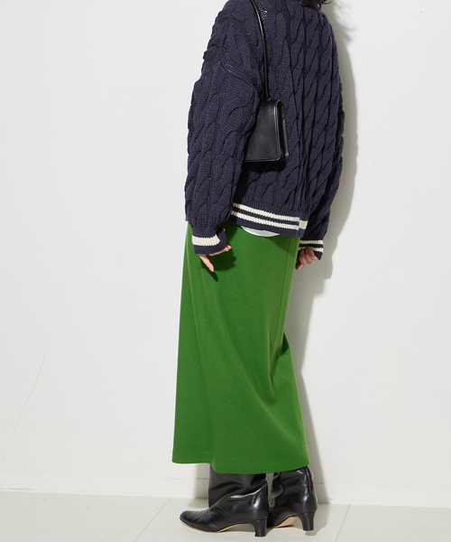 journal standard L'essage（ジャーナルスタンダードレサージュ）の「《追加2》LUMINARY ウールスカート（スカート・レディース・ブラック/グリーン・36/38）」の5枚目の写真