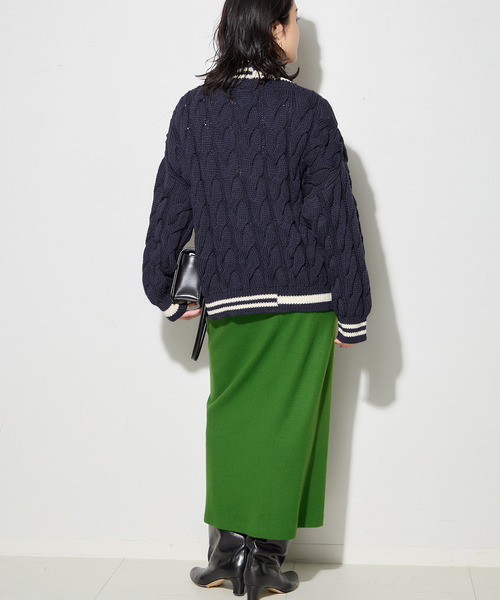 journal standard L'essage（ジャーナルスタンダードレサージュ）の「《追加2》LUMINARY ウールスカート（スカート・レディース・ブラック/グリーン・36/38）」の6枚目の写真