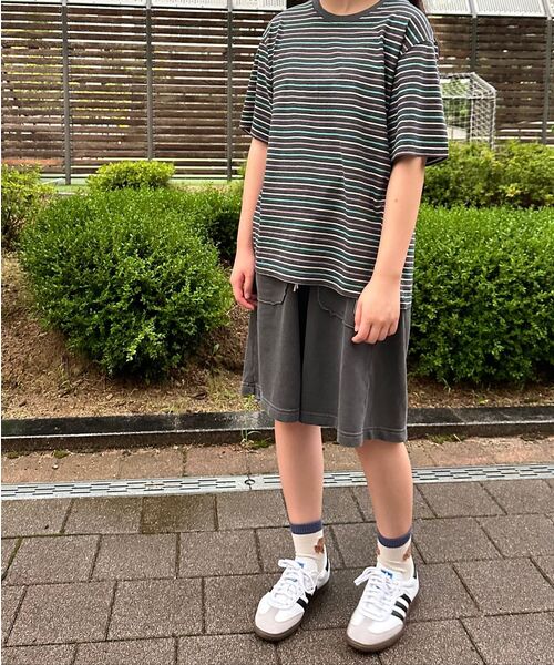 SEW-B(ソービー)の「ピグメントバミューダボルディパンツ_3カラー(その他パンツ・レディース・カーキ/ピンク/チャコール・FREE)」の7枚目の写真