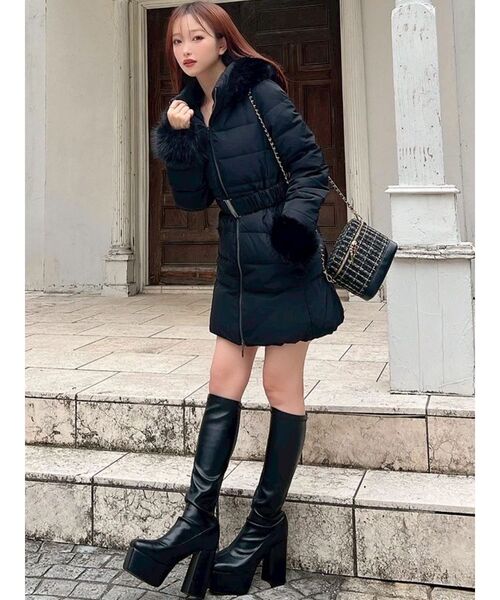 RESEXXY(リゼクシー)の「【追加生産分】フード付きダウンコート(その他アウター・レディース・ブラック/ホワイト・MEDIUM/SMALL)」の22枚目の写真