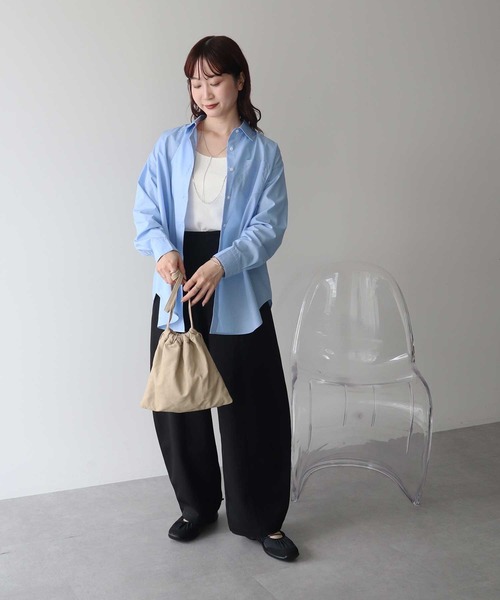earth music&ecology(アースミュージックアンドエコロジー)の「【2026SS】スタンダードシャツ(シャツ/ブラウス・レディース・ピンク系その他/ブルー/オフホワイト/ブルー系その他6・FREE)」の9枚目の写真