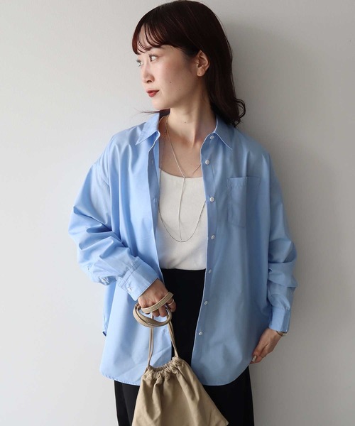 earth music&ecology(アースミュージックアンドエコロジー)の「【2026SS】スタンダードシャツ(シャツ/ブラウス・レディース・ピンク系その他/ブルー/オフホワイト/ブルー系その他6・FREE)」の5枚目の写真